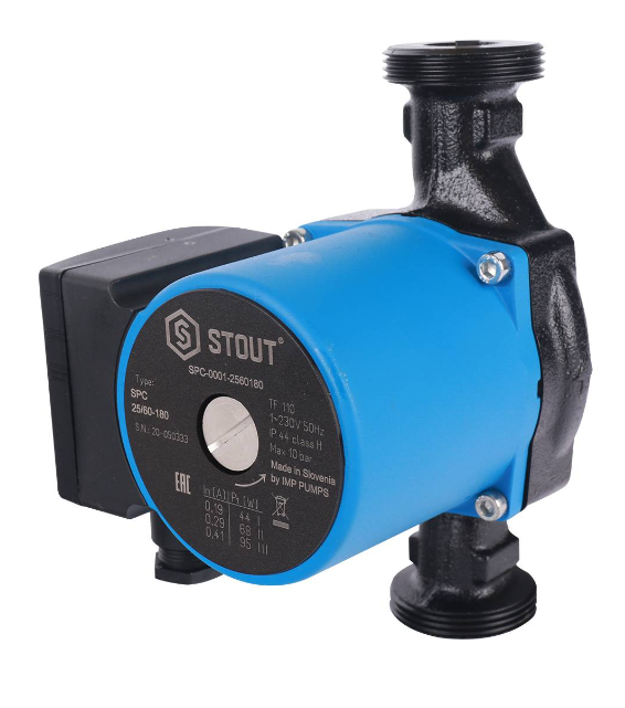 Насос циркуляционный STOUT 25/6-180