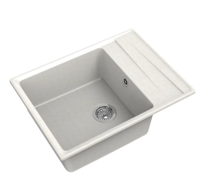 Кухонная мойка Granfest GF-LV-660L 660х500 Белая