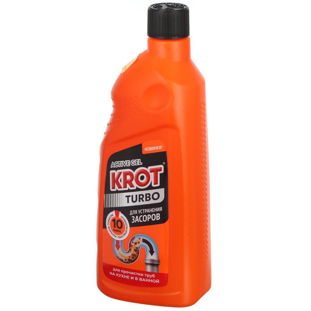 Средство от засоров Крот Турбо гель 1 литр