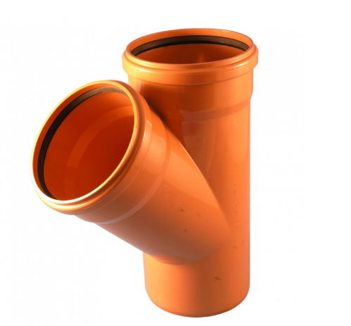 ПВХ Тройник 160х45 рыжий