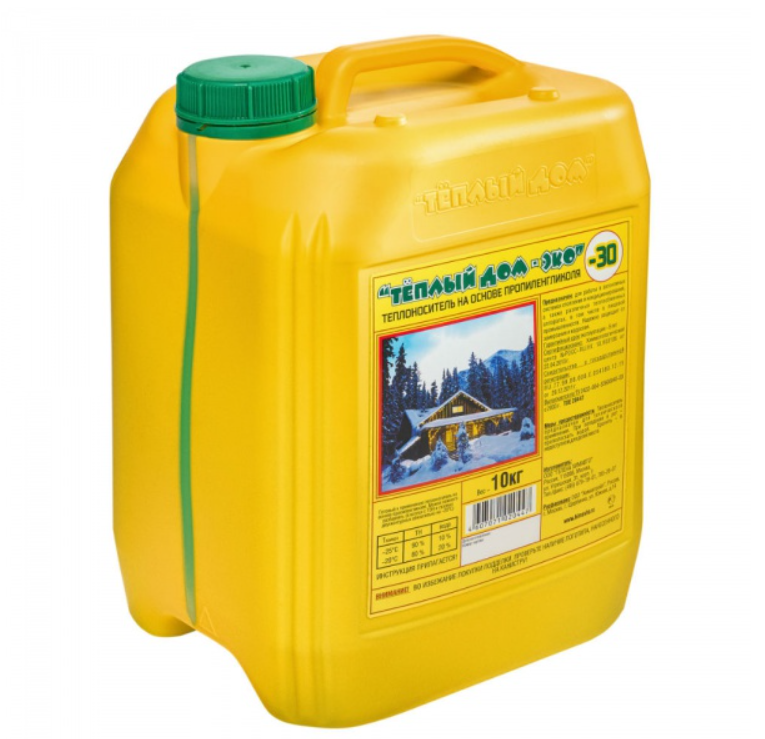 Теплоноситель Теплый дом ЭКО 20 кг Зеленый