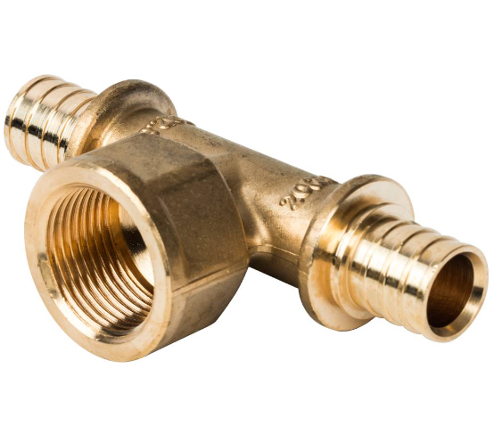 Тройник Stout 20х3/4 внутренняя резьба аксиальный