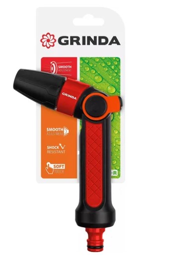 Пистолет поливочный GRINDA N-R плавная регулировка напора