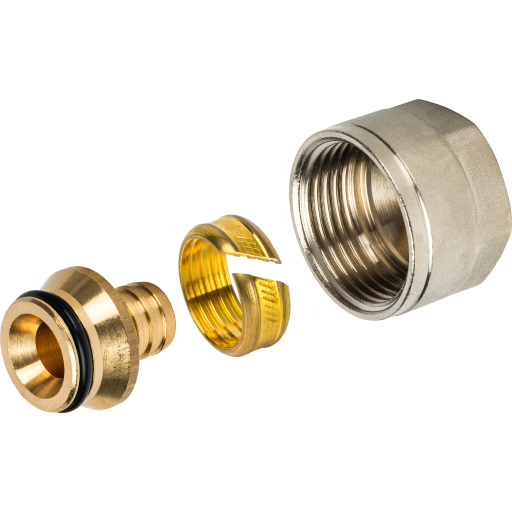 STOUT Фитинг компрессионный для труб PEX 20х2,8х3/4