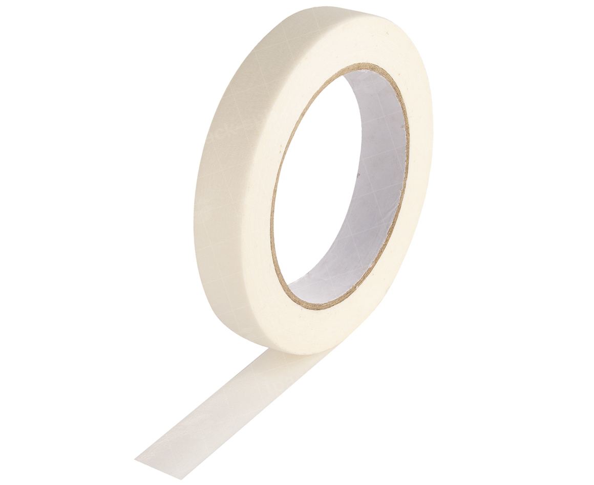 Скотч бумажный маленький 19 мм узкий 30 метров