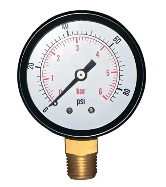 Манометр вертикальный 1/4 (50/ 6 бар)