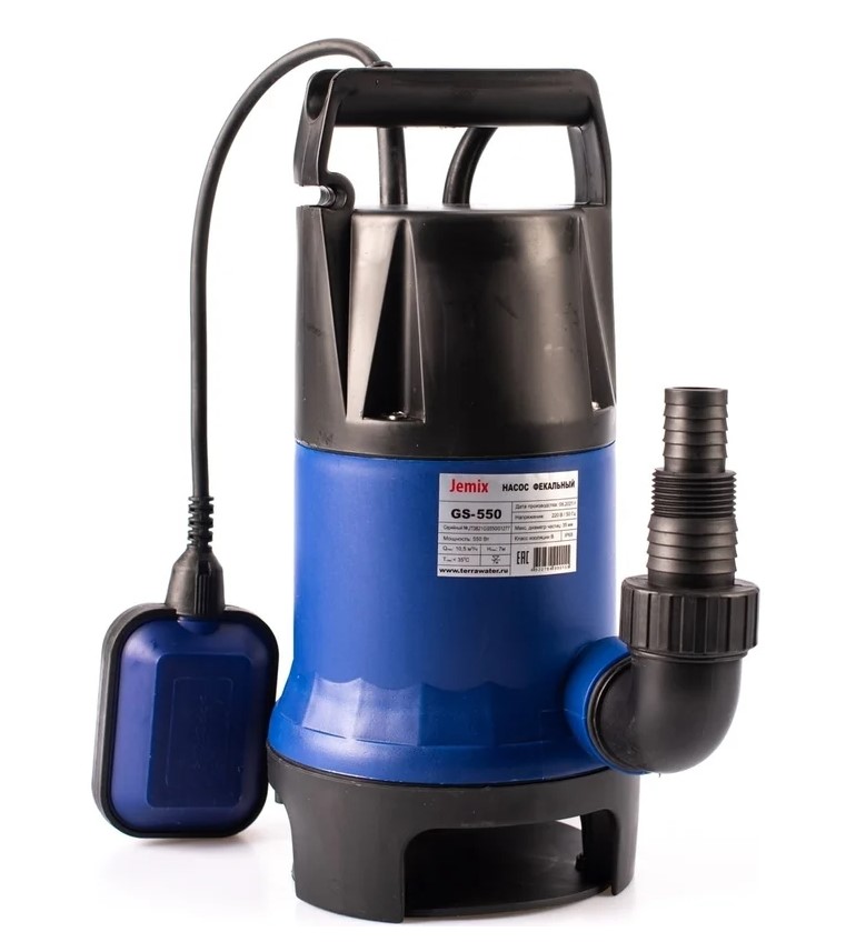 Насос фекальный JEMIX ФН-266-9,5 (9,5 м) 14,5 куб/час (35 мм)