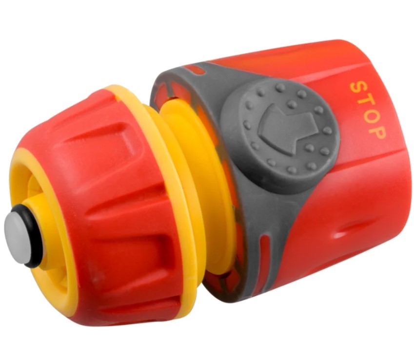 Быстросъем GRINDA TC-12A 1/2 с аквастопом ударопрочный пластик