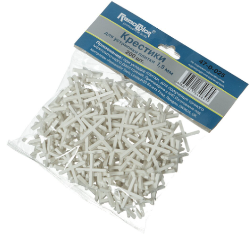 Крестики для плитки 1.5 мм 200 шт (47-0-015)