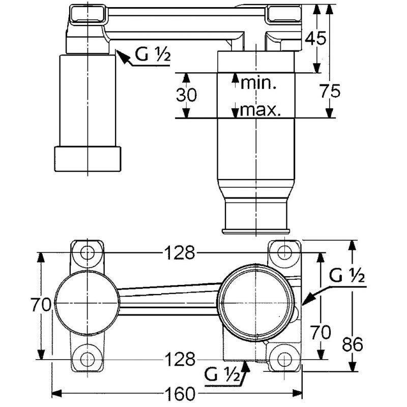 Внутренняя часть смесителя для раковины Kludi D1/2 38242