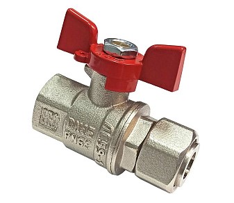 Кран 3/4 внут/нар б-ка Valflex премиум никель