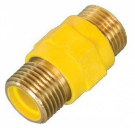 Изолятор 1/2х1/2 наружный внутренний Желтый диэлектрический