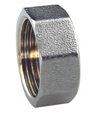 Заглушка 3/4 наружная с бортом FAR для коллектора ХРОМ