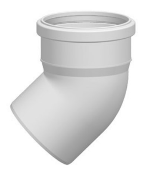 ПВХ Угол 110х45 Серый Sinikon