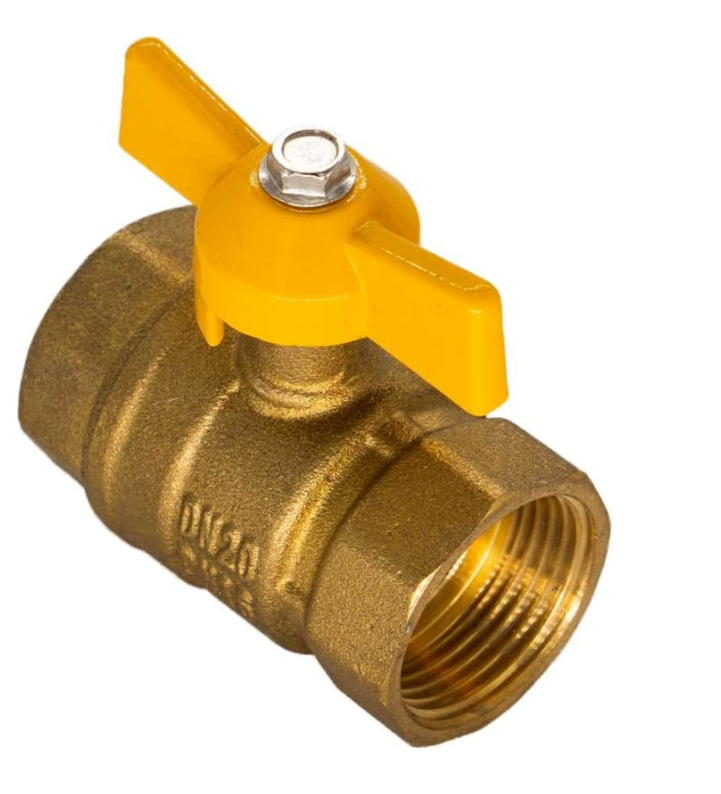 Кран для газа 3/4 г/г бабочка