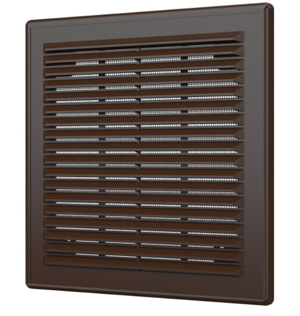 Решетка сетка разъёмная 208х208 коричневая 2121Р