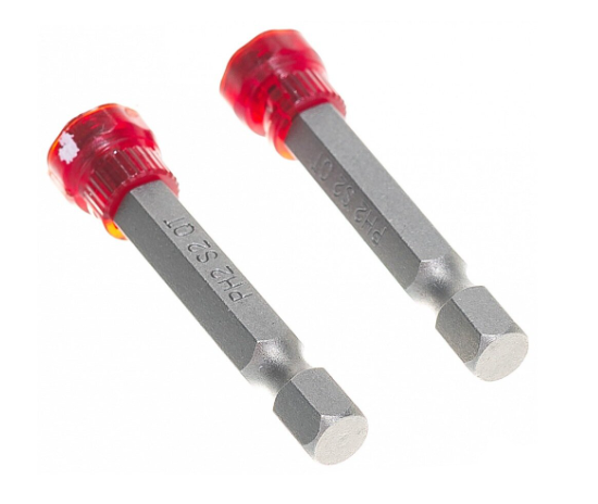 Набор бит с магнитом Quadro Ph2 50 мм адаптер