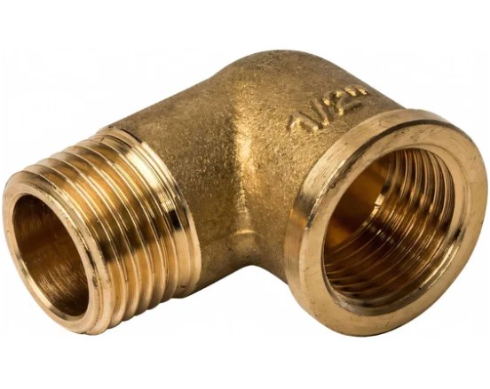 Угольник Stout 1/2 вн/вн латунь