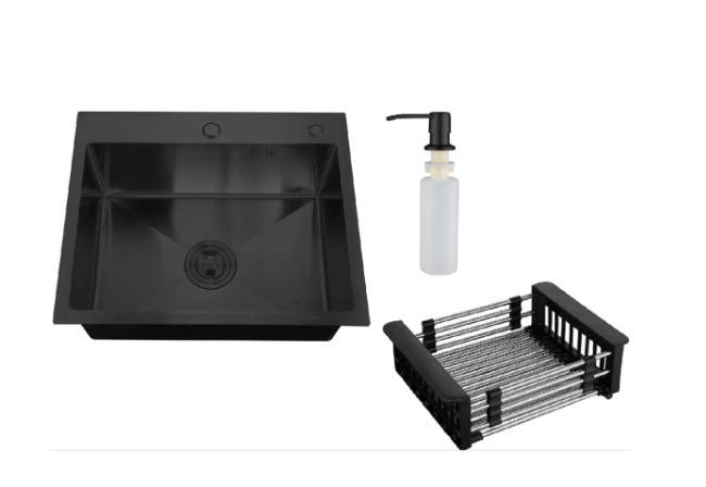 Мойка набор (мойка-корзина-дозатор) MR 5050 BL