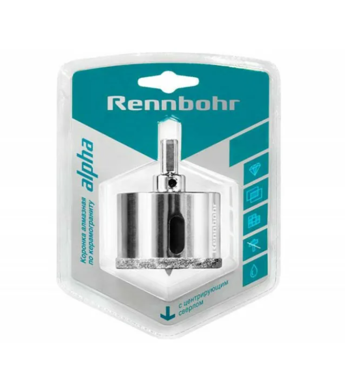Коронка алмазная Rennbohr Alpha d25 мм со сверлом (723025)