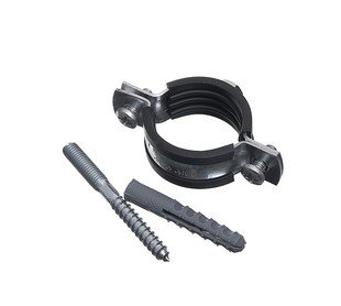 Хомут металлический с резинкой 11/2 (48-52 мм)