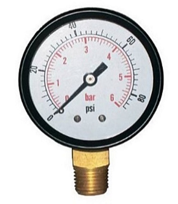 Манометр вертикальный VALFEX 1/4 50 мм/ 10 бар