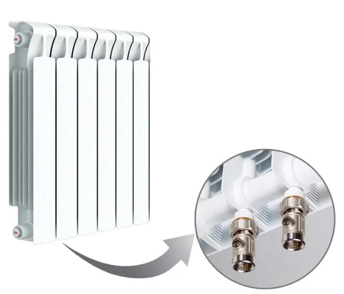Радиатор Rifar Base 500 6 секций нижнее подключение