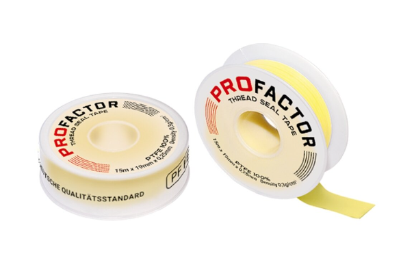 Фум лента большая Жёлтая 19 мм-15 м