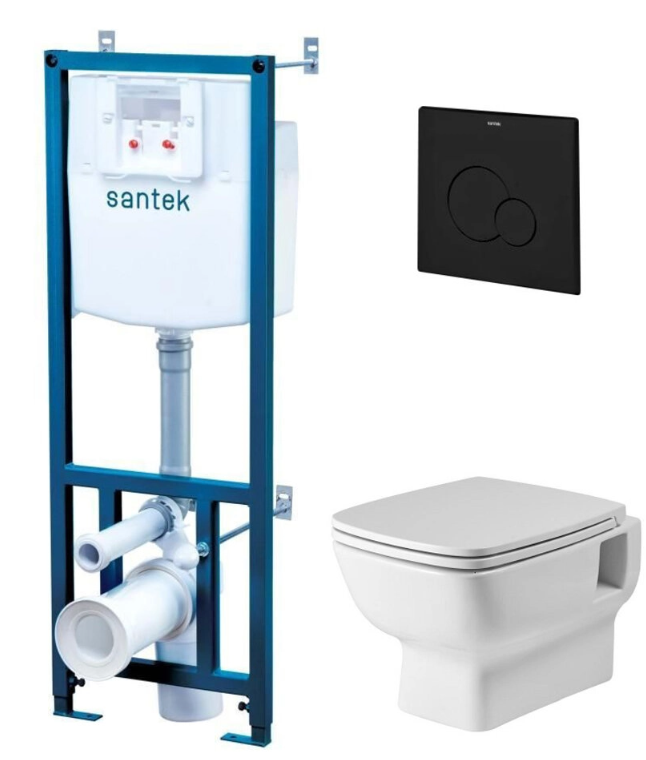 Инсталляция НЕО с чашой и сиденьем SANTEK 3 в 1