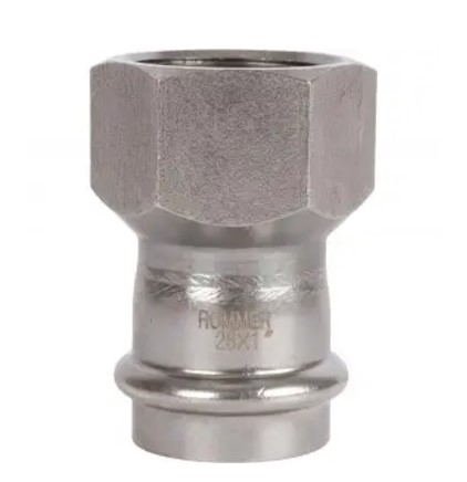 Переходник  ВПр-ВР 28х1 из нержавеющей стали