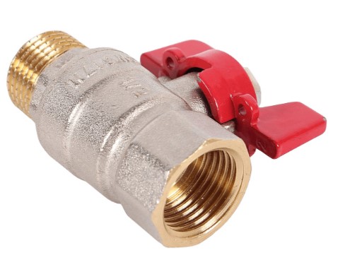 Кран 1/2" нар./нар. бабочка ROMMER для воды