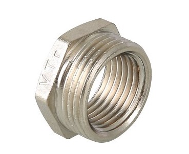 Футорка 1х1/2 внут/нар латунь НИКЕЛЬ