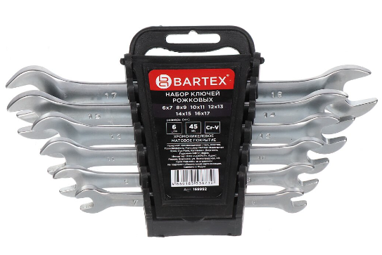 Набор ключей комбинированный М60 (6пр) 6-17 мм матовый