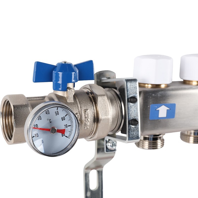 Группа коллекторов ROMMER с расходомерами 6 выхода в сборе