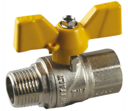 Кран для газа 3/4 г/ш бабочка