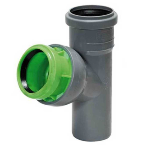 ПВХ Тройник регулируемый 50х50 45-90 градусов Валфлекс