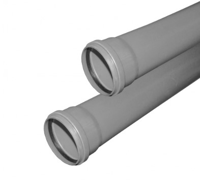 ПВХ Труба д.110 2 м. Серая Valflex