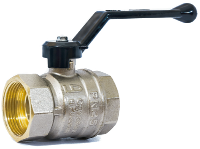 Кран 1 внут/внут ЛД латунь ручка