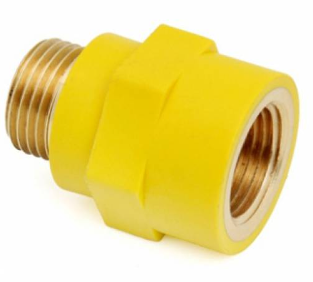 Изолятор 1/2х1/2 нар/нар желтый диэлектрический