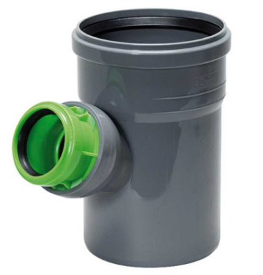 ПВХ Тройник регулируемый 110х50 (45х90 градусов) 23110050