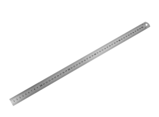 Линейка 1000 мм металл двусторонняя