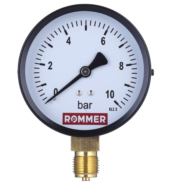 Манометр ROMMER радиальный 1/2 0-16 бар