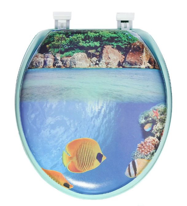Сиденье для унитаза Морское дно В1 Мягкое