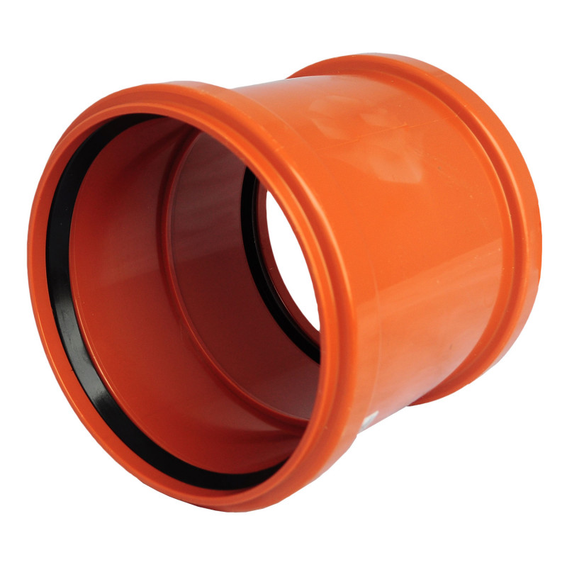 Муфта ПВХ 160 Рыжая