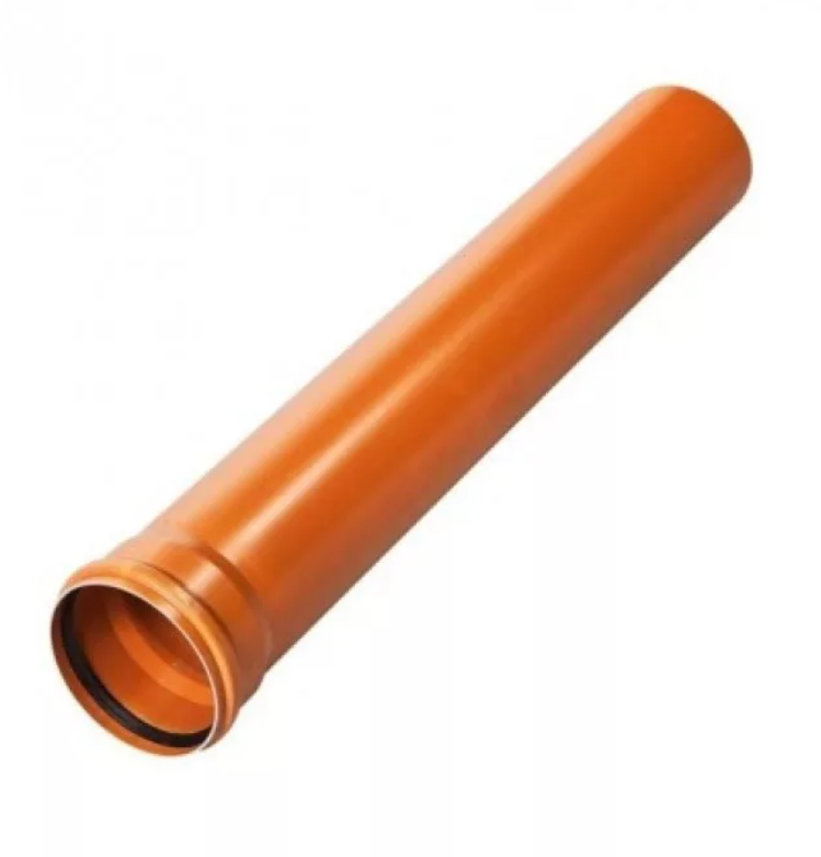 ПВХ Труба д.110 1 метра Рыжая