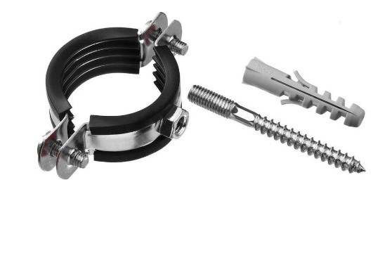 Хомут металлический с резинкой 4 (108-116 мм)