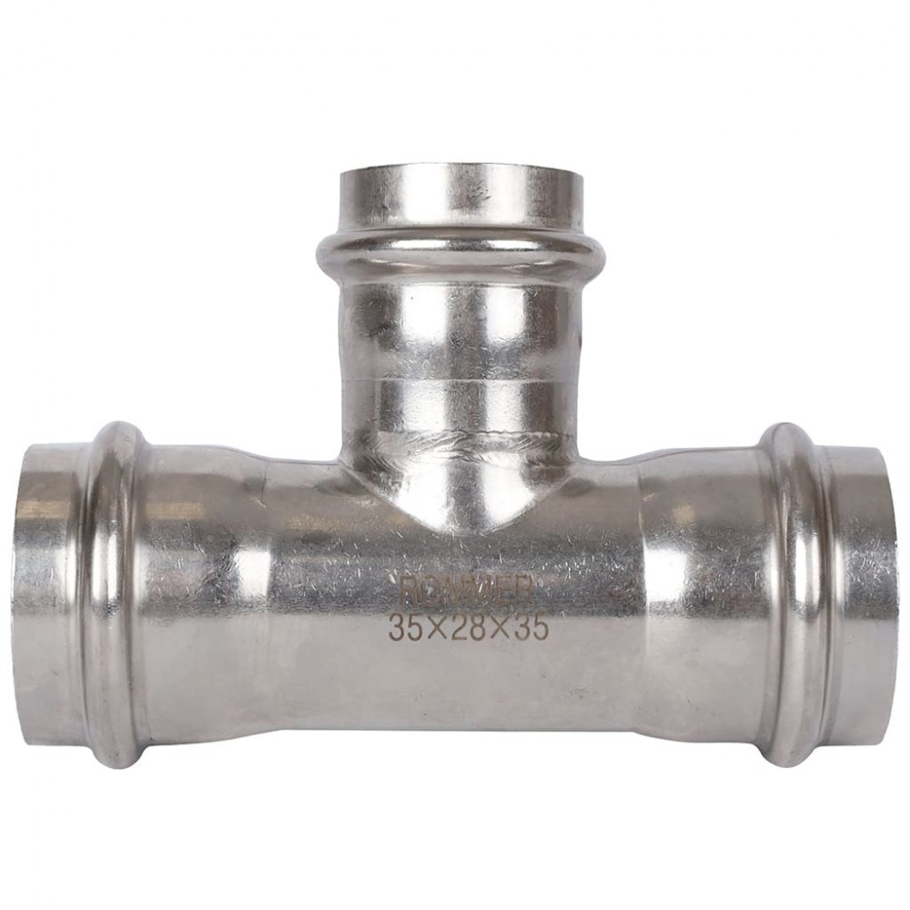 Тройник переходной ВПР 35х28х35 из нержавеющей стали