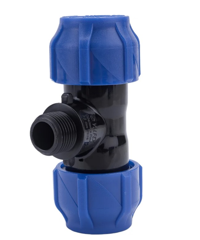 ПНД Трoйник переходной с наружной резьбой 25- 1/2 Валфлекс