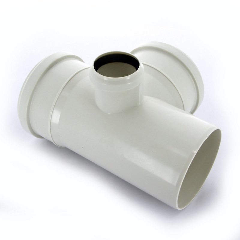 ПВХ Крестовина двухплоскостная 110х110х50х90 Sinikon левая