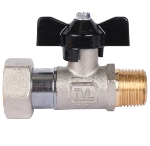 Кран 1/2х3/4 накидная гайка вн/нар STOUT бабочка латунь